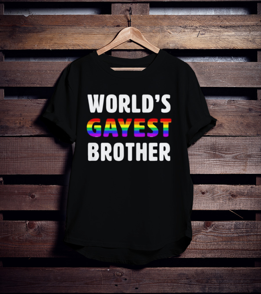 World's Gayest Brother LGBT Pride Rainbow T-Shirt