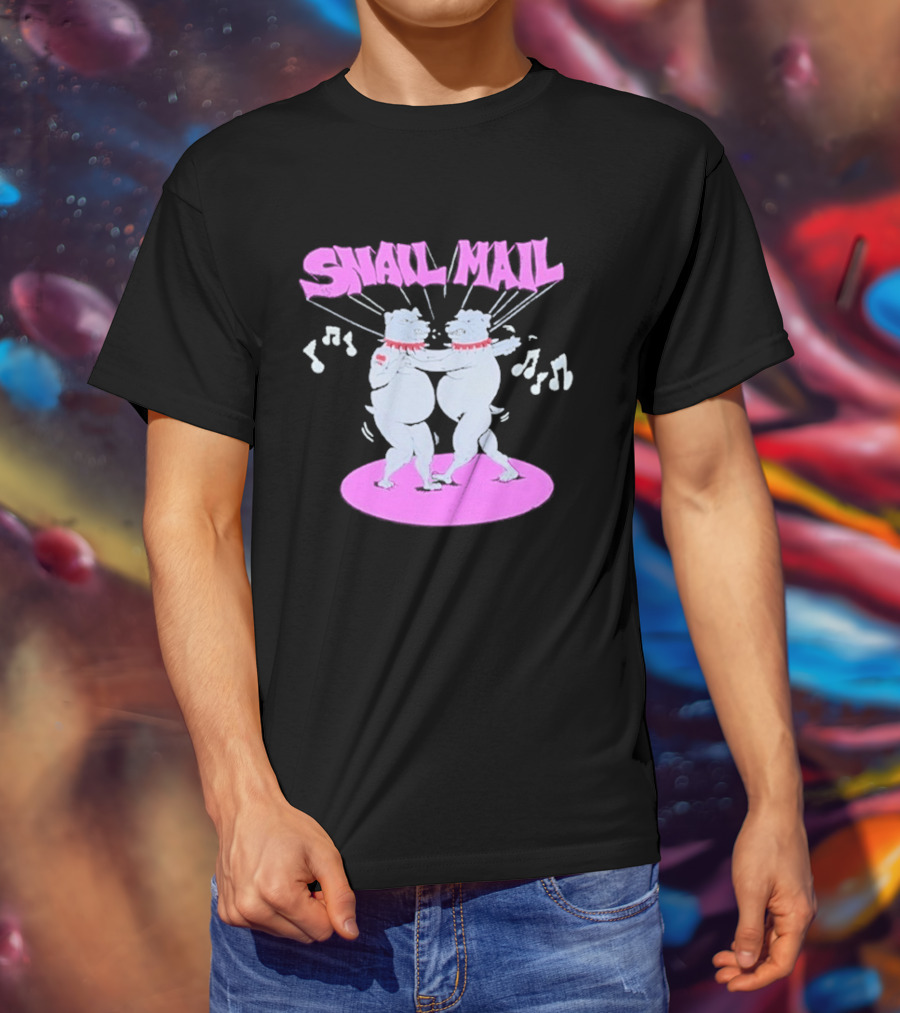 Snail Mail Bulldogs Dance Music Notes Duo T-Shirt