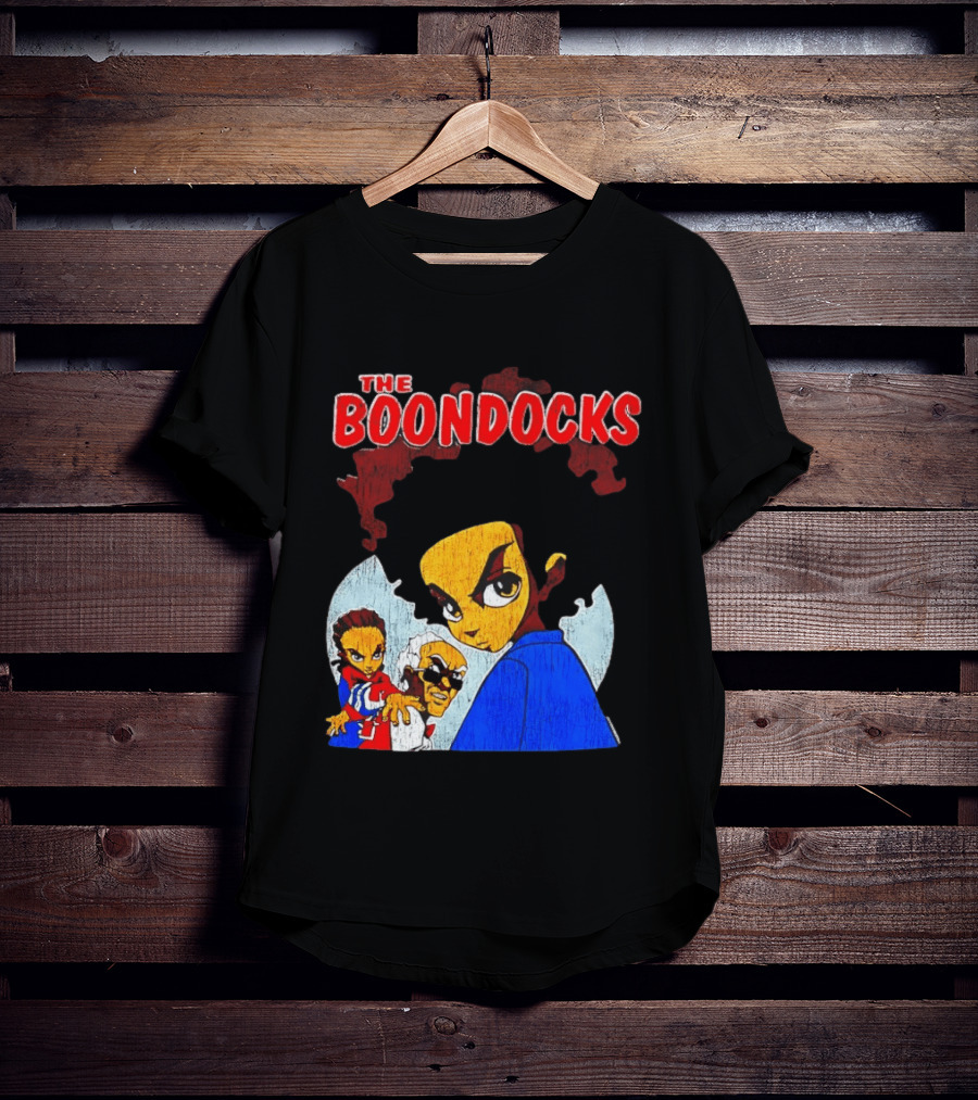 The Boondocks Animated Series Characters Huey Riley Grandad T-Shirt