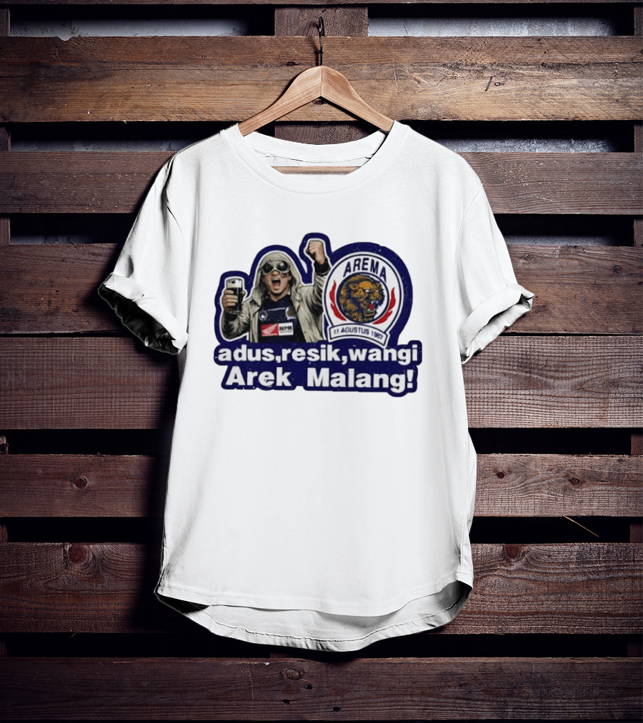 Arema August 11 1987 Adus Resik Wangi Arek Malang Football Fan Celebration T-Shirt