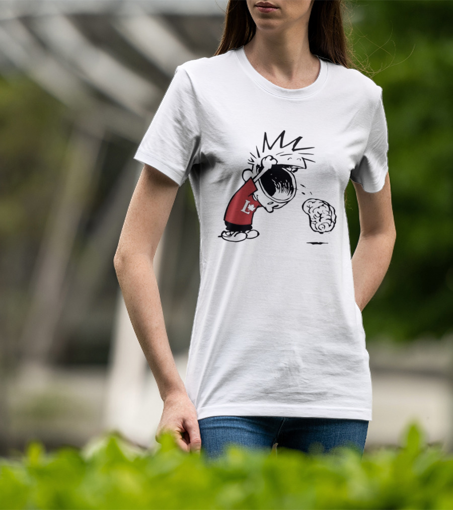 Calvin Hobbes Political Satire Cartoon Liberal Theme Peanuts T-Shirt