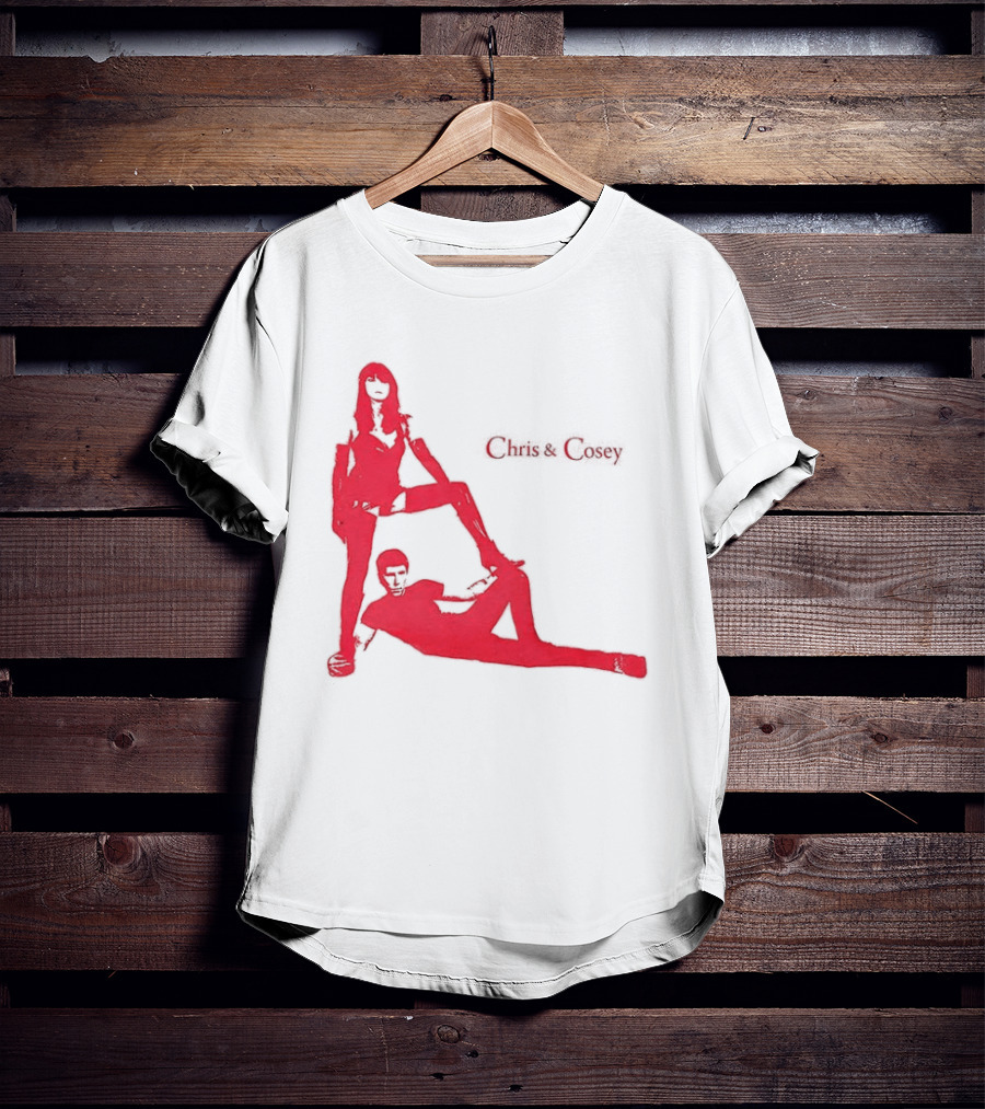 Chris And Cosey Red Silhouette Duo T-Shirt