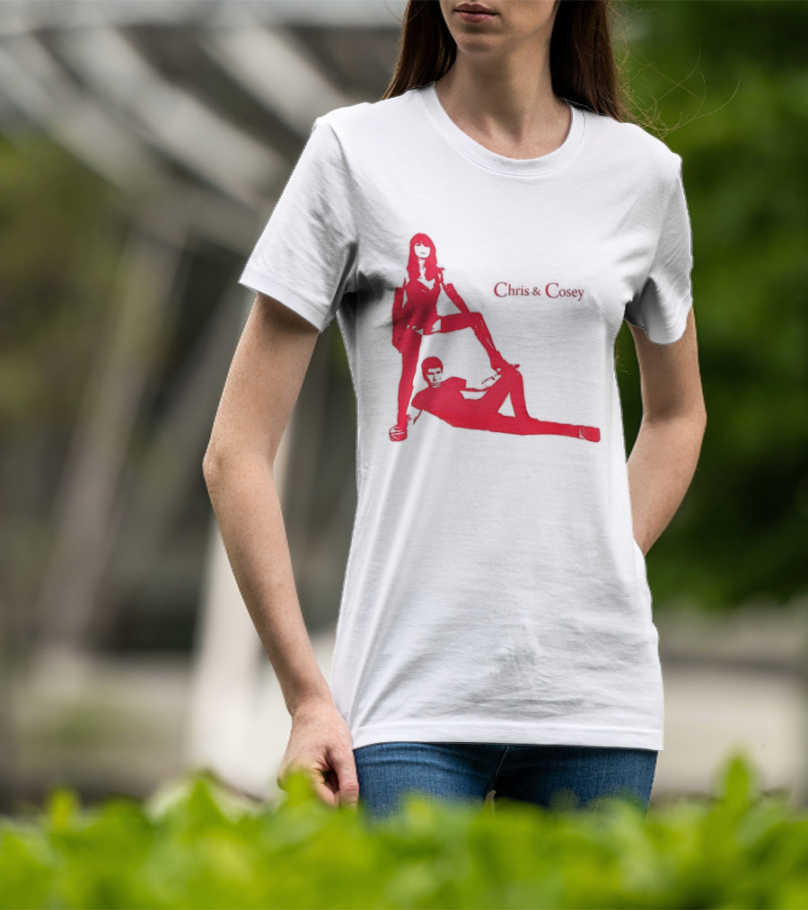 Chris And Cosey Red Silhouette Duo T-Shirt