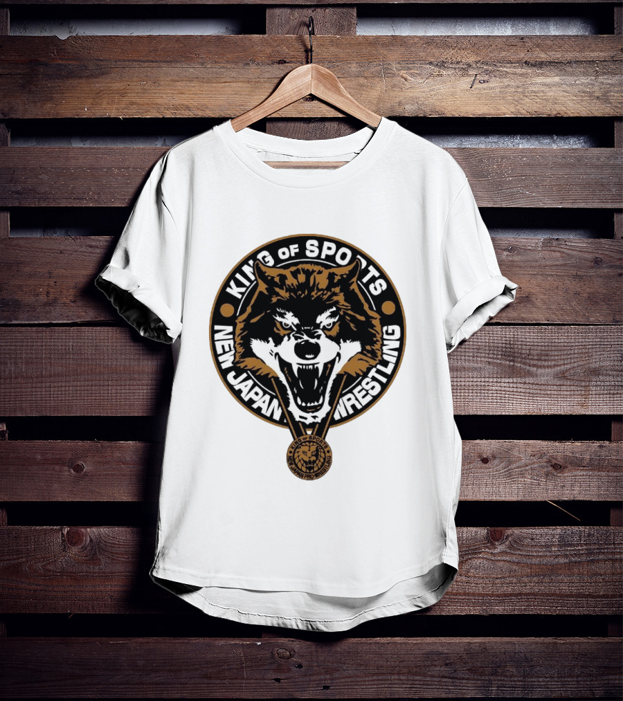 King Of Sports New Japan Pro Wrestling Wild Wolf T-Shirt