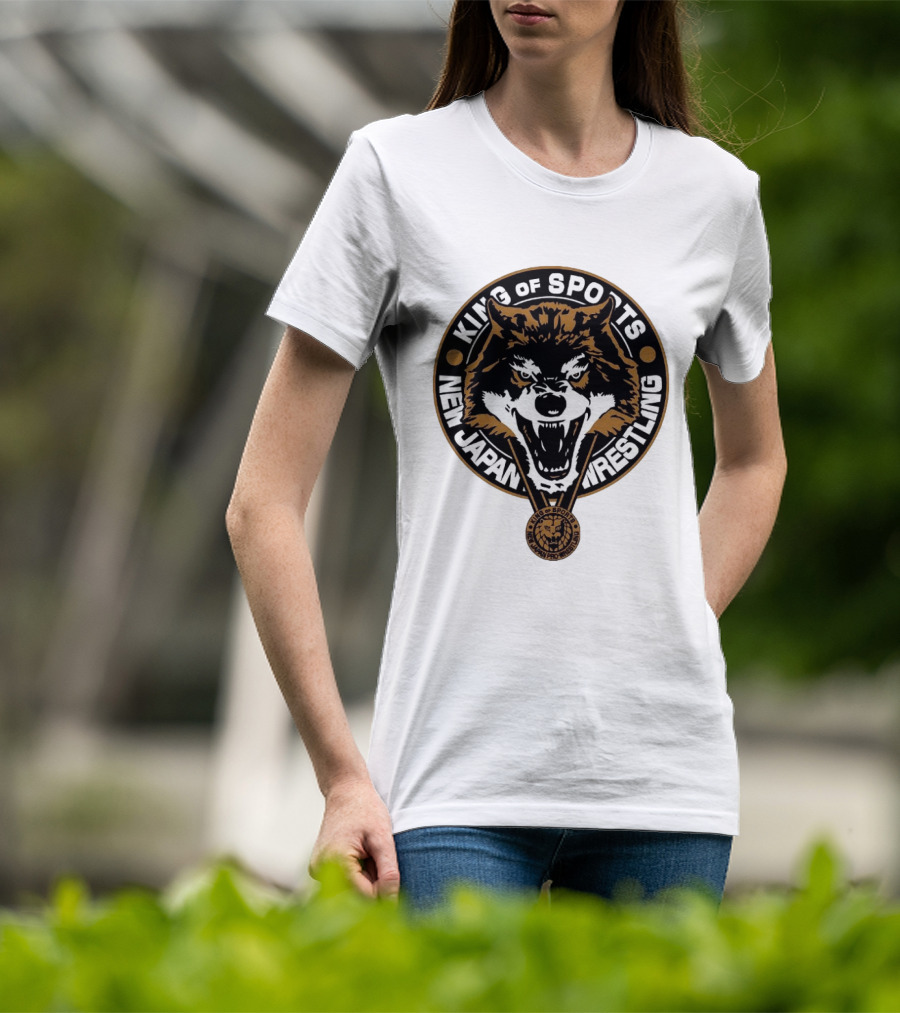 King Of Sports New Japan Pro Wrestling Wild Wolf T-Shirt