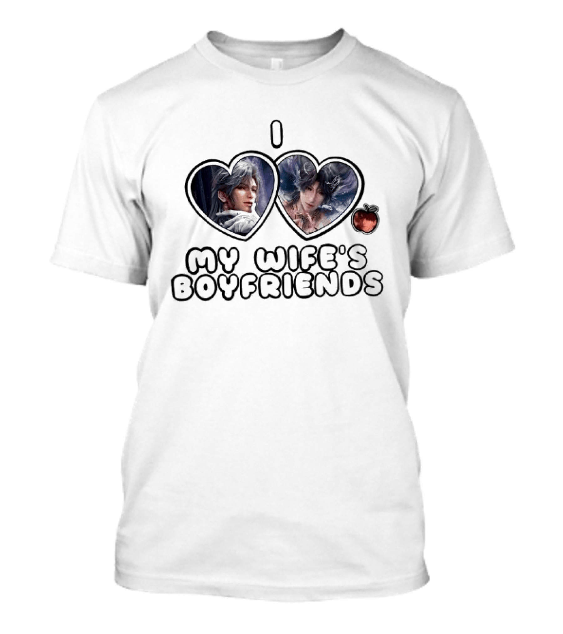 I Love My Wife's Boyfriends Heart T-Shirt
