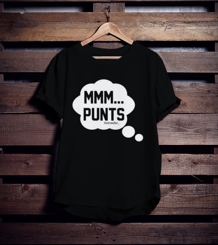 MMM Punts Drew Allen Football Humor T-Shirt