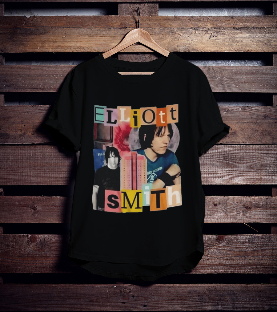 Elliott Smith Past And Present Music Lover College Aesthetic T-Shirt