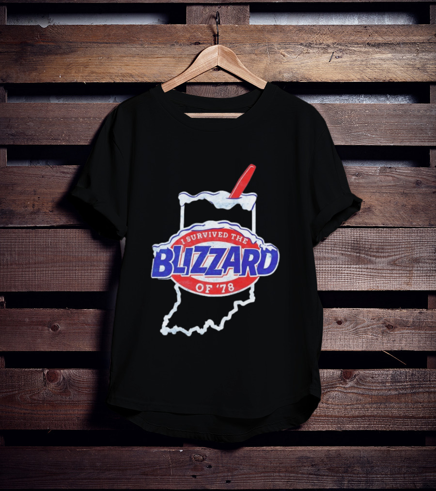 I Survived The Blizzard Of '78 Indiana Snow Shovel T-Shirt