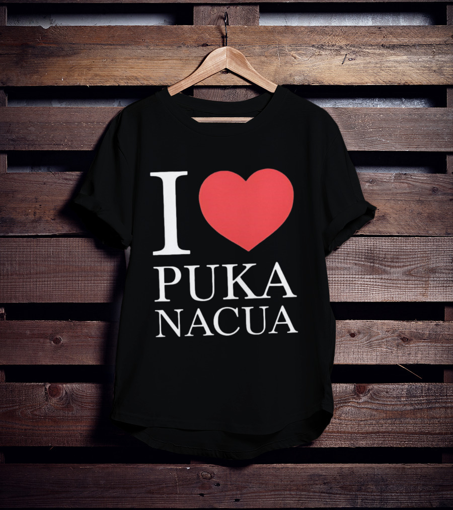 I Love Puka Nacua Los Angeles Rams Football Heart T-Shirt