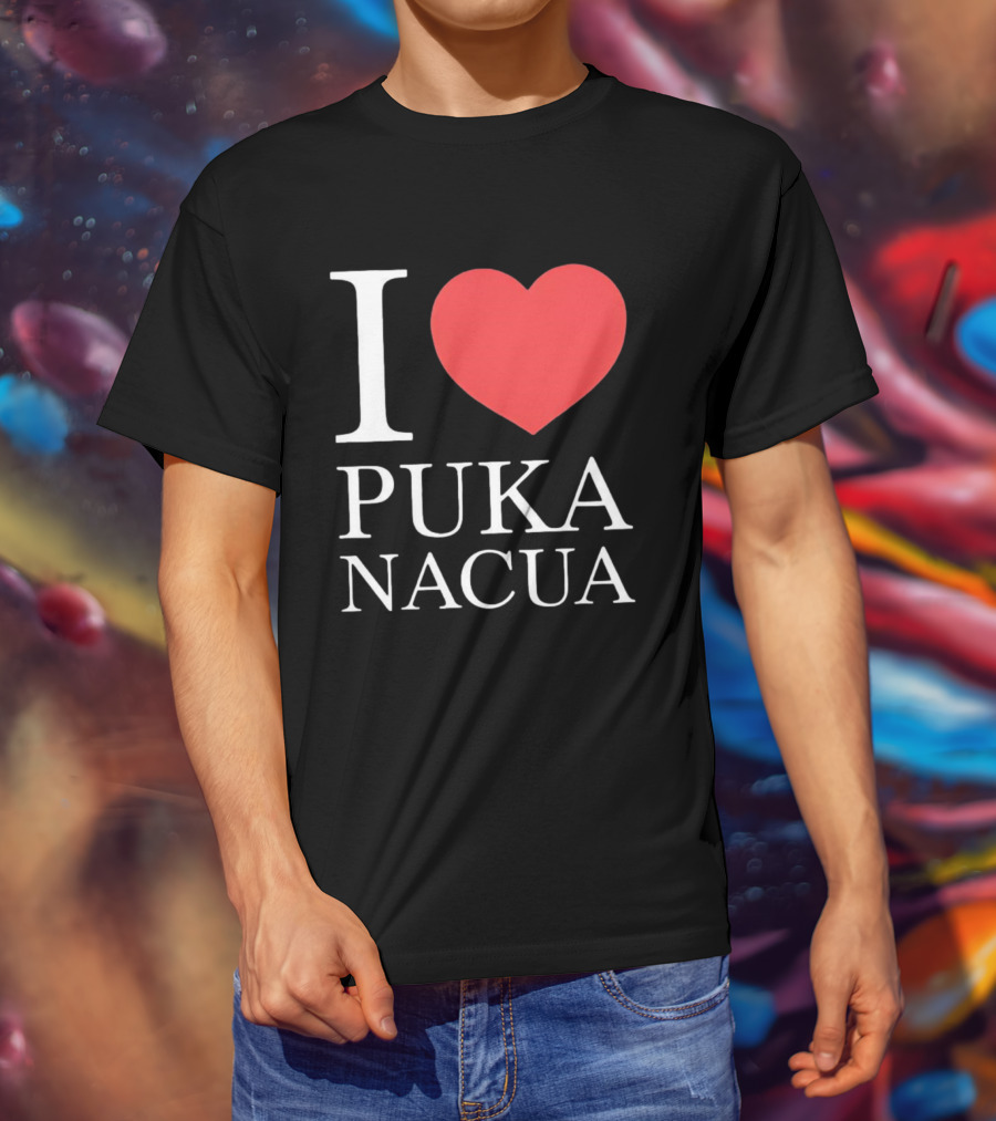 I Love Puka Nacua Los Angeles Rams Football Heart T-Shirt