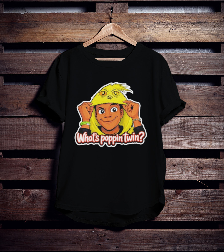 Nick Darnell What's Poppin Twin Grinch T-Shirt