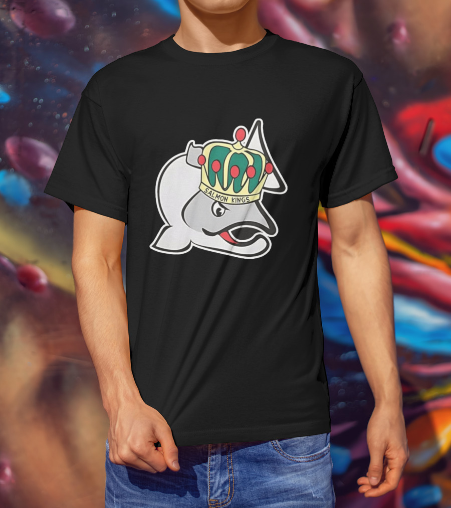 Salmon Kings Crowned Fish Victoria Royals T-Shirt