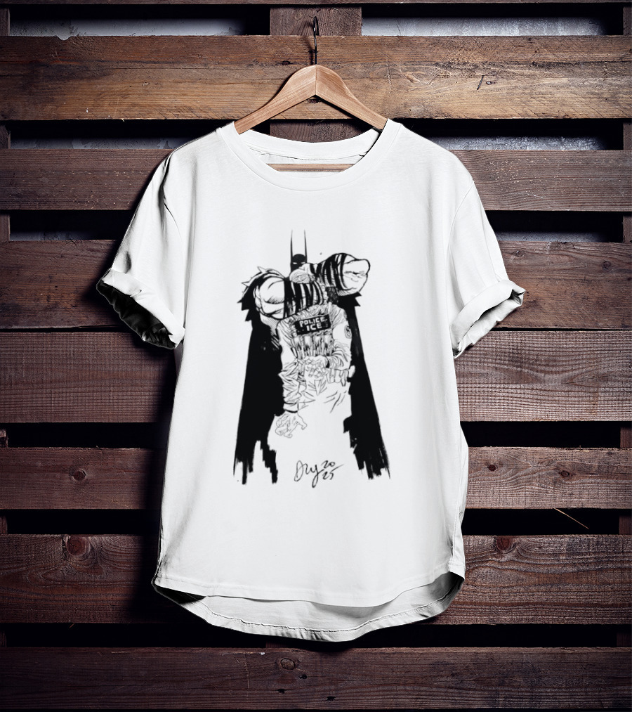 Absolute Batman Police ICE Joker Batman Sketch T-Shirt