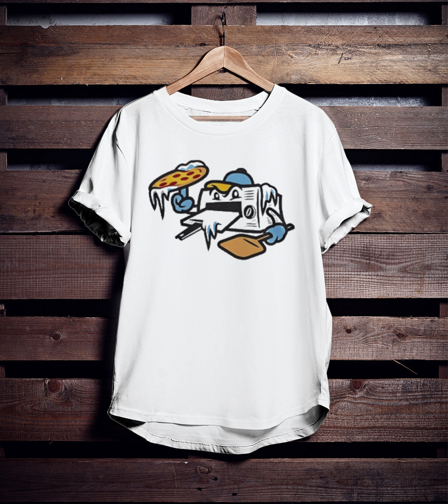 Wisconsin Timber Rattlers Frozen Pizzas 2026 Night Mascot Pizza Oven T-Shirt