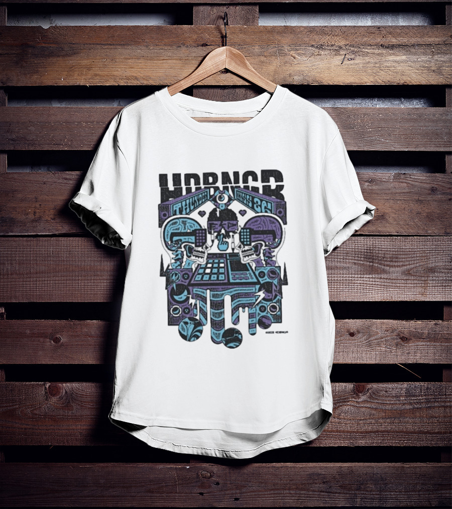 El Phantasmo HDBNGR Thunder Kiss 86 Skulls Music Machine T-Shirt