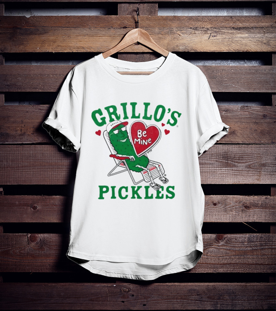 Grillo's Pickles Be Mine Valentine T-Shirt