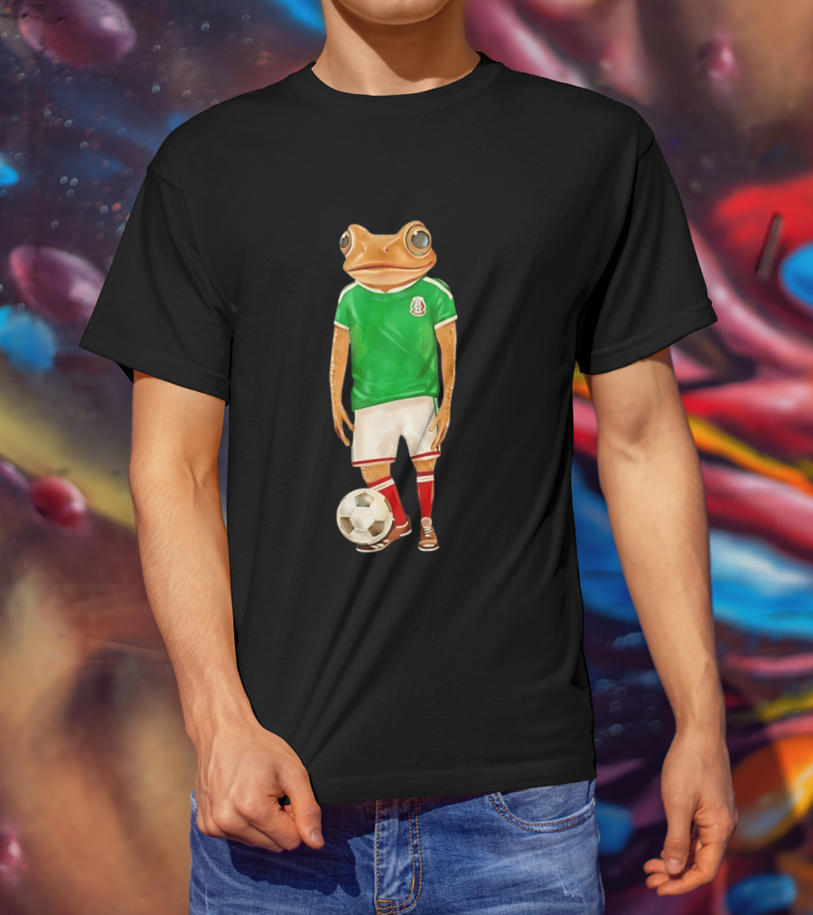 Bad Bunny Debi Tirar Mas Fotos World Tour Mexico 2026 Frog Soccer Jersey T-Shirt