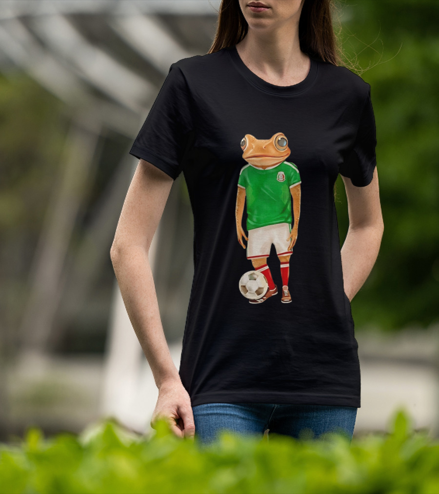 Bad Bunny Debi Tirar Mas Fotos World Tour Mexico 2026 Frog Soccer Jersey T-Shirt