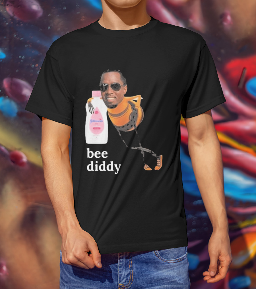 Bee Diddy Sean Combs Baby Oil Johnson's T-Shirt