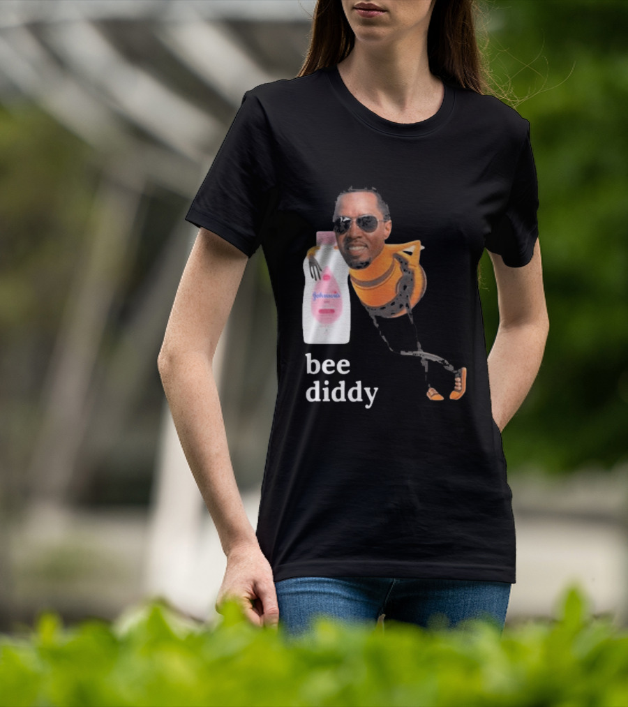 Bee Diddy Sean Combs Baby Oil Johnson's T-Shirt