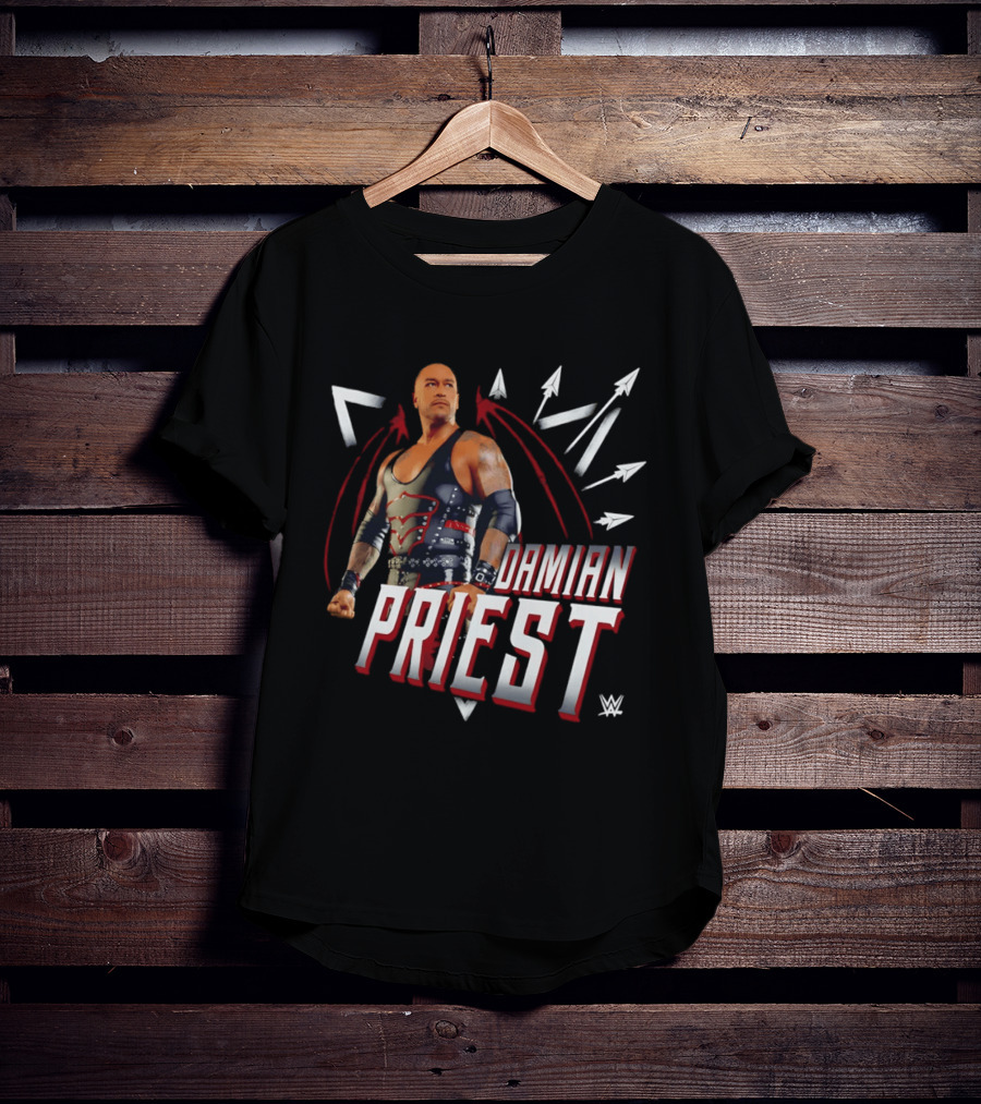 Damian Priest WWE Warrior With Wings Arrows T-Shirt