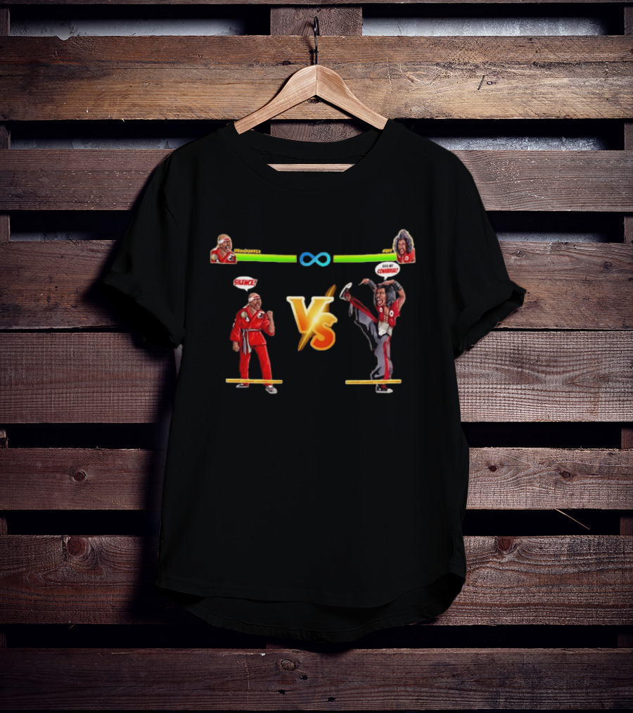 Dragonfly Jones Silence Vs Shonuff Kiss My Converse Gaming In Living Color T-Shirt