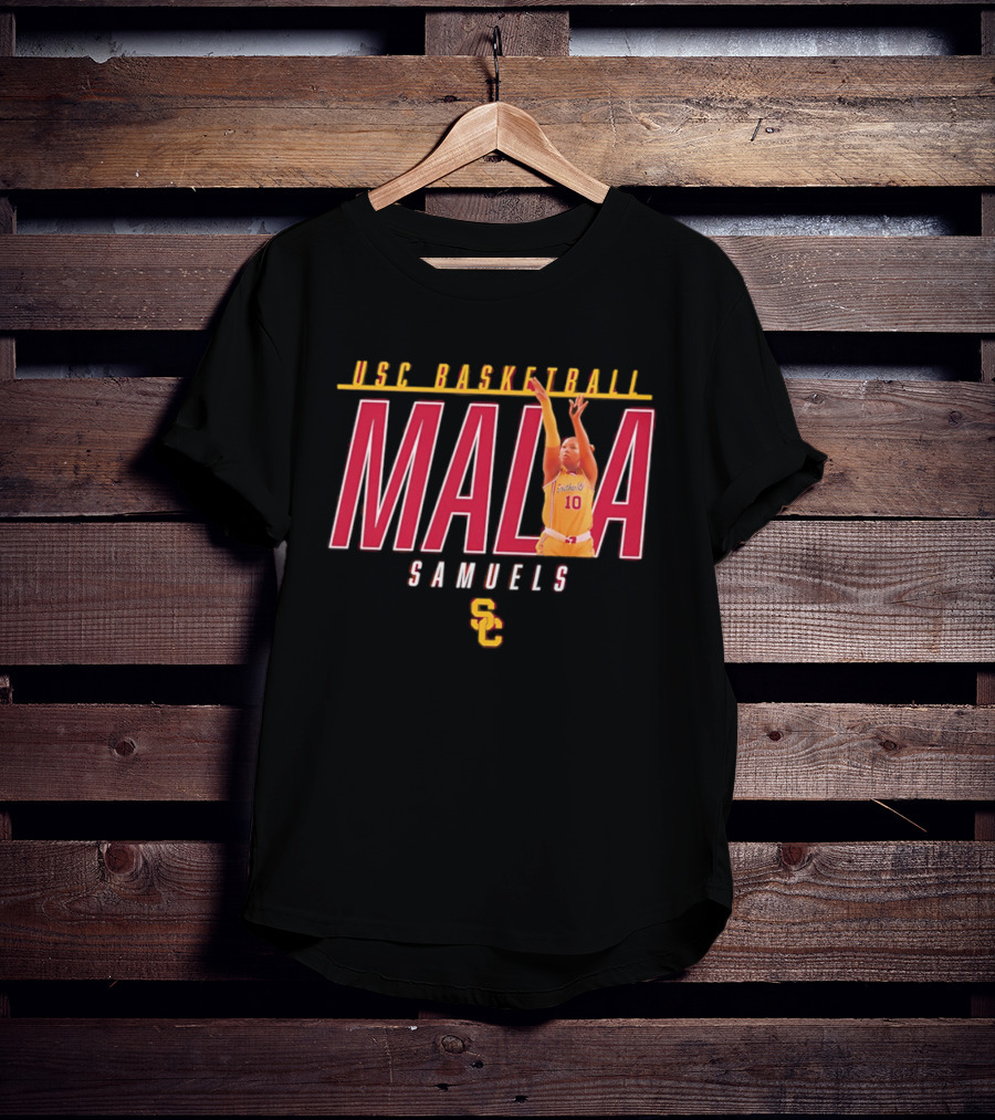 USC Basketball Malia Samuels 10 SC Trojans T-Shirt