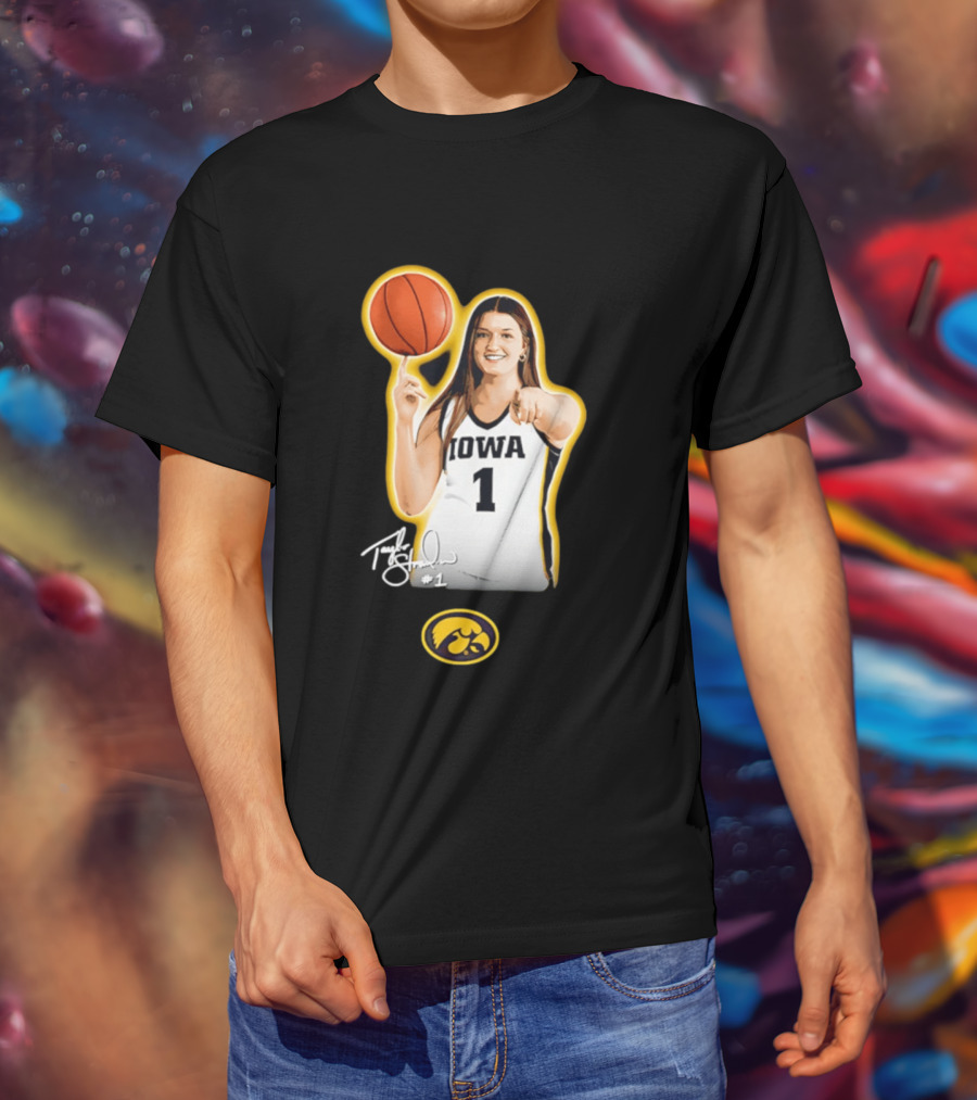 Taylor Stremlow Iowa Hawkeyes Basketball #1 T-Shirt