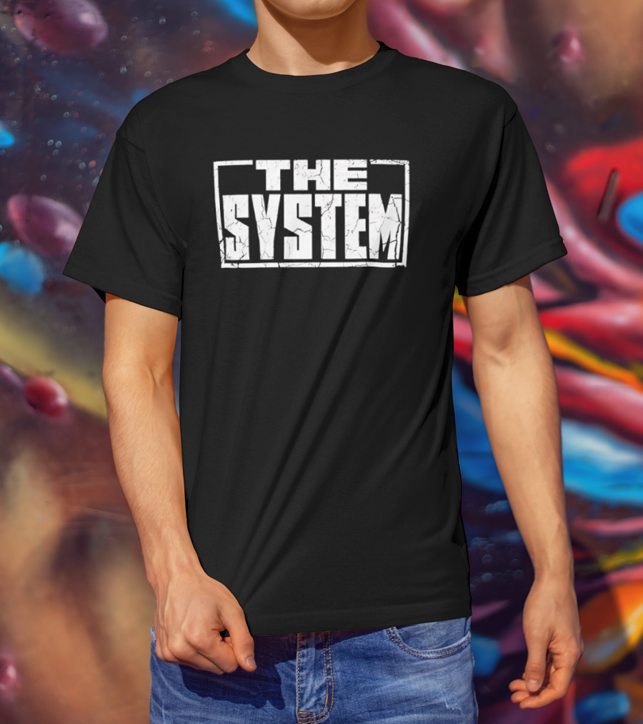 The System Capital Bold Grunge T-Shirt