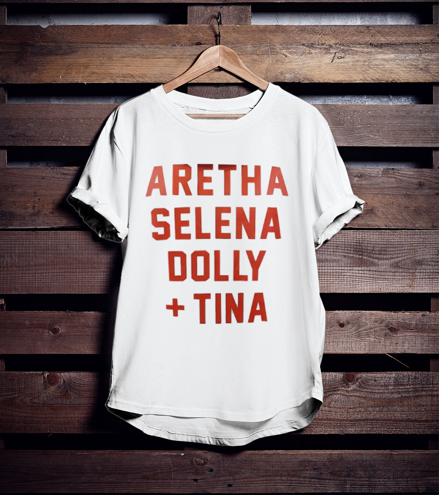 Aretha Selena Dolly Tina Iconic Music Legends T-Shirt