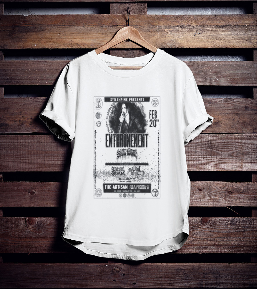 Enthronement Corpus Christi TX February 20 2026 Artisan Distilleries Event T-Shirt