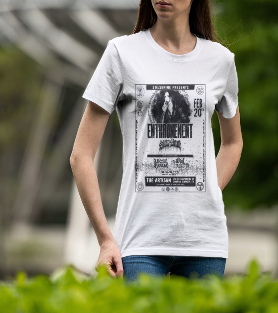 Enthronement Corpus Christi TX February 20 2026 Artisan Distilleries Event T-Shirt