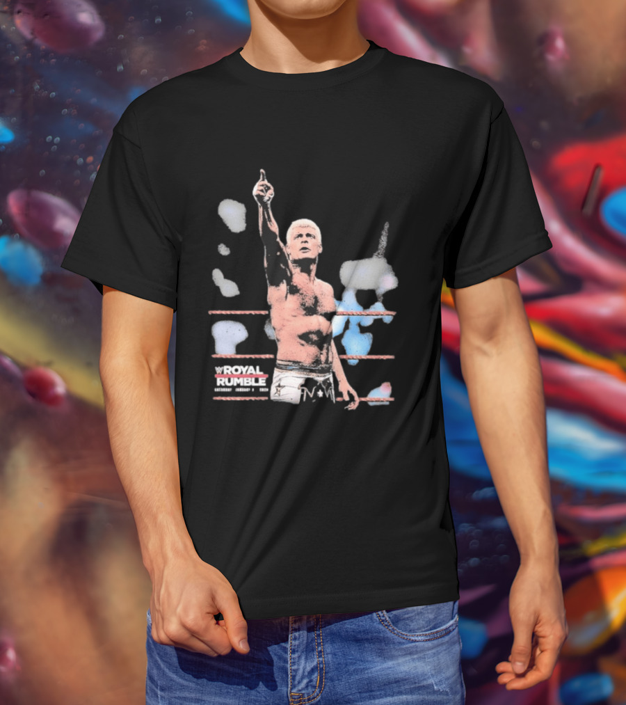 Cody Rhodes WWE Royal Rumble Wrestling Event 2024 T-Shirt