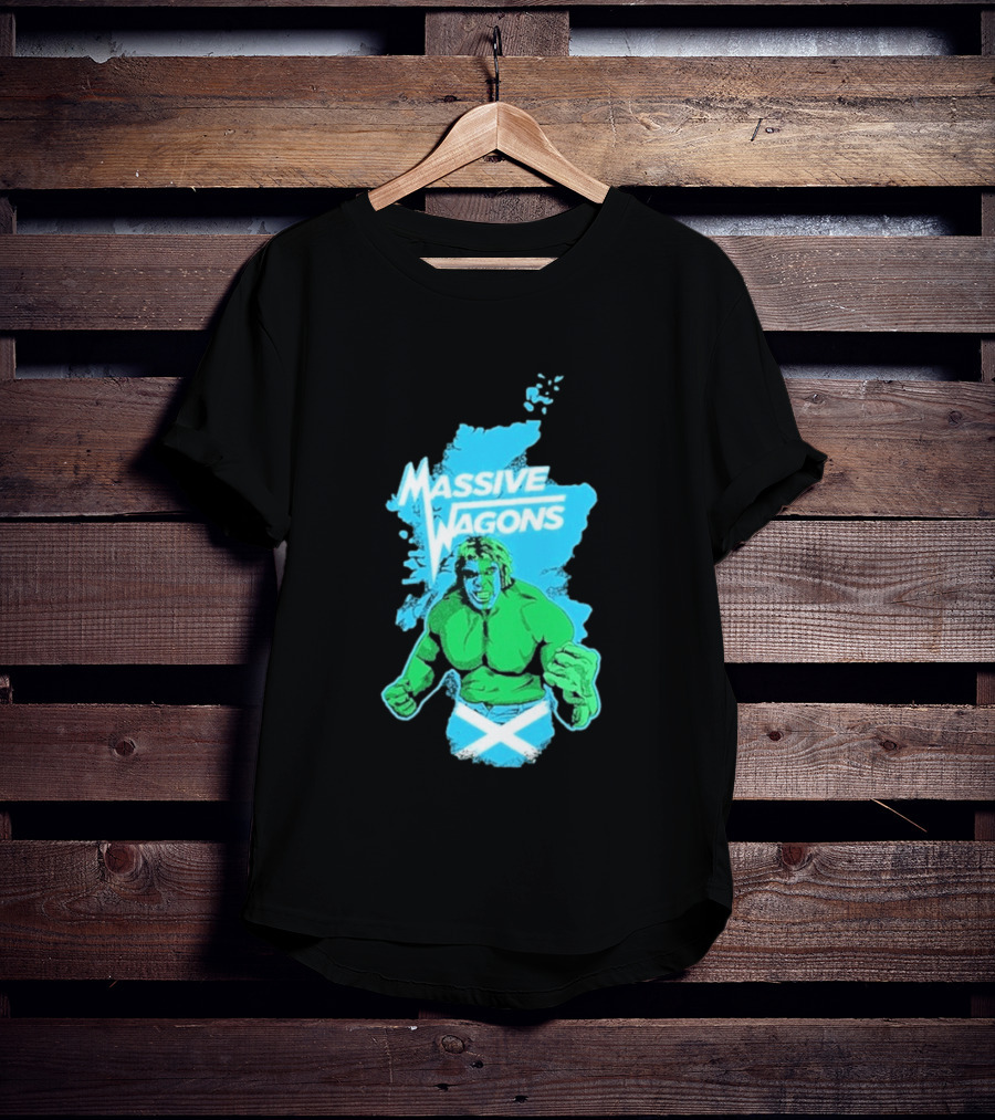 Massive Wagons Hulk Scotland With Map T-Shirt