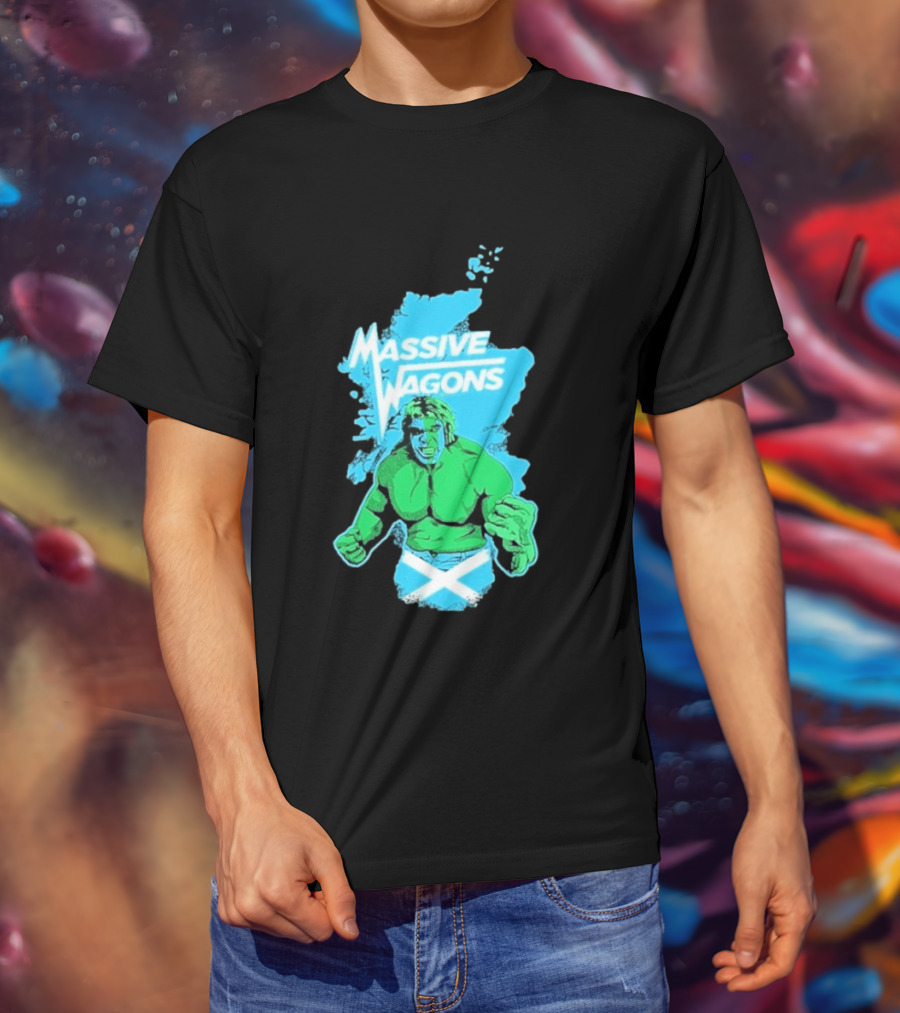 Massive Wagons Hulk Scotland With Map T-Shirt