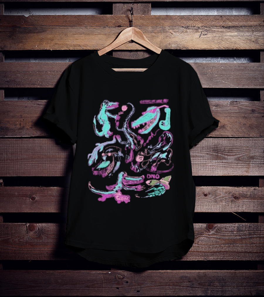 Gators We Have Met Colorful Artistic Compilation T-Shirt