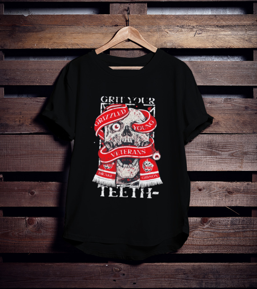 Grizzled Young Veterans Grit Your Teeth Drake Gibson T-Shirt