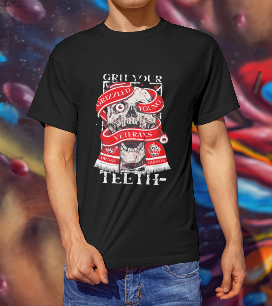 Grizzled Young Veterans Grit Your Teeth Drake Gibson T-Shirt