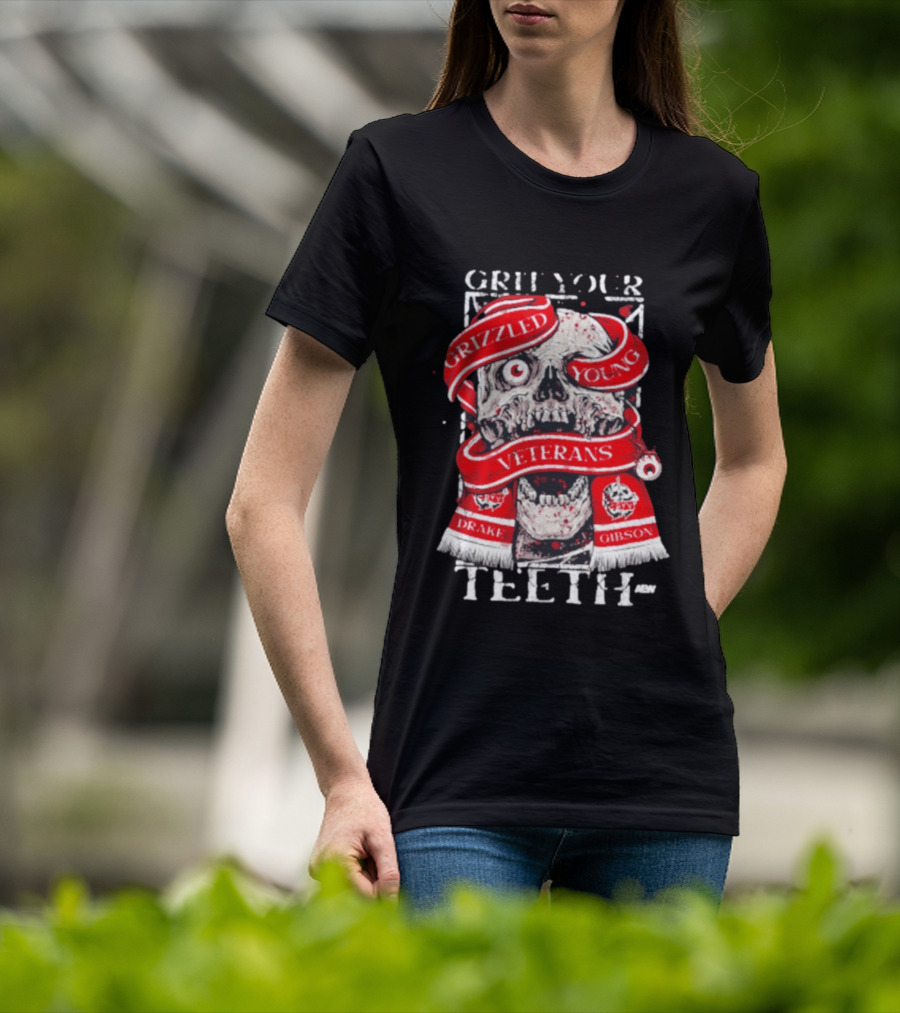 Grizzled Young Veterans Grit Your Teeth Drake Gibson T-Shirt