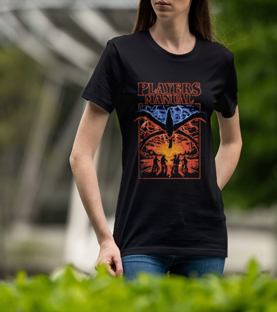 Players Manual Stranger Things Demogorgon Lightning T-Shirt