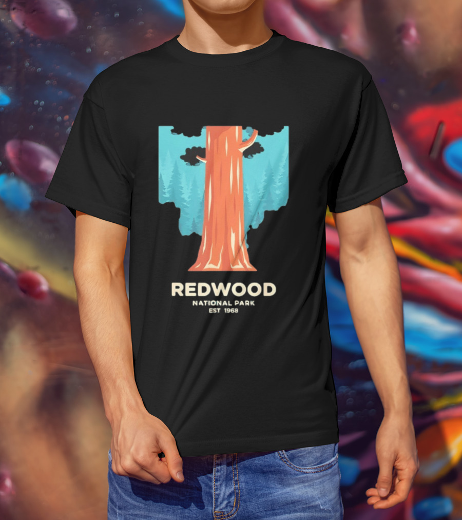 Redwood National Park Est 1968 Tree T-Shirt