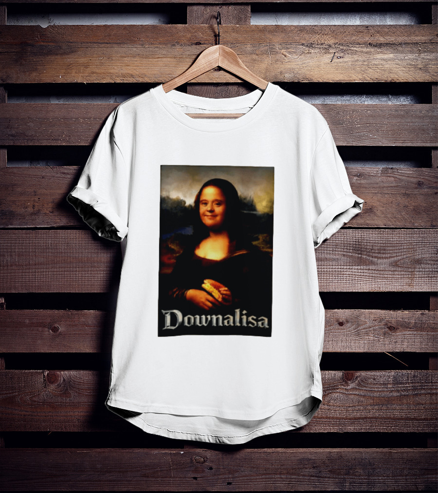 Downalisa Mona Lisa Parody Featuring T-Shirt