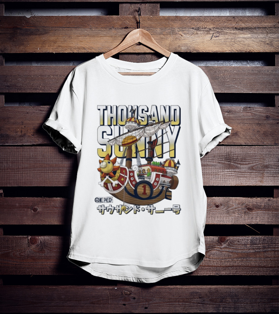 One Piece Thousand Sunny Pirate Ship T-Shirt