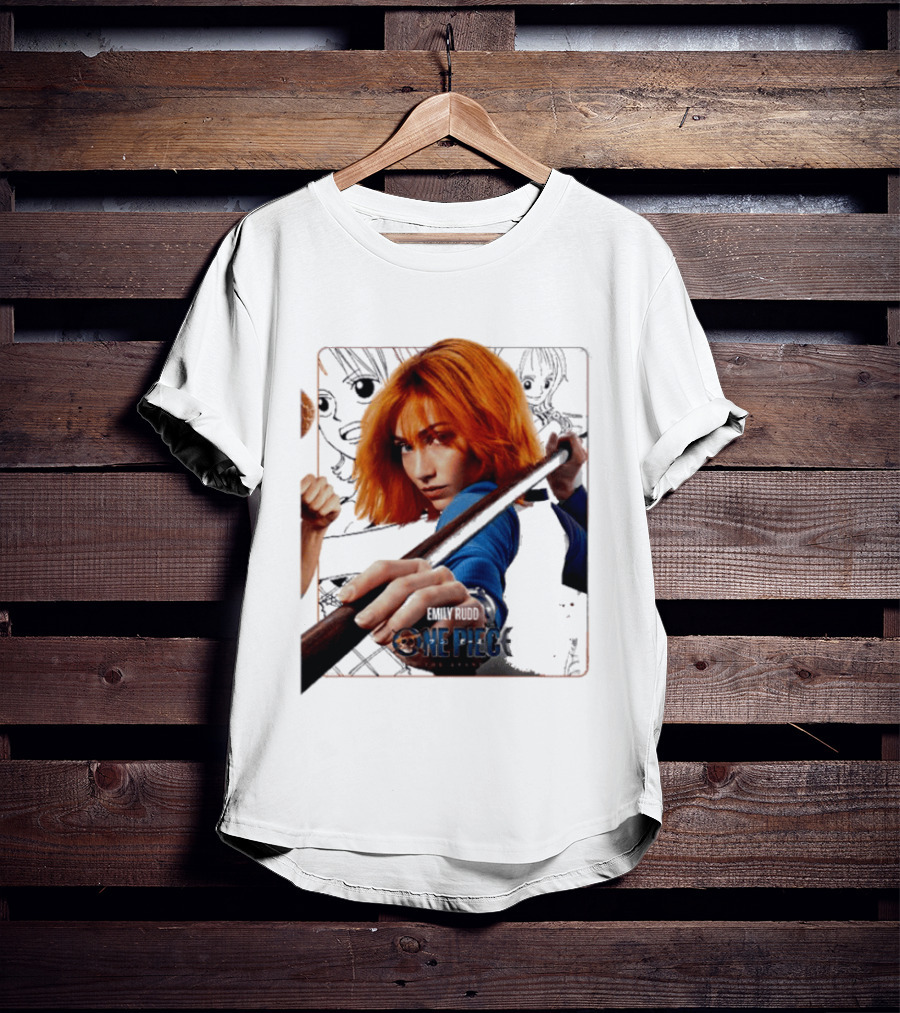 One Piece Live Action Emily Rudd As Nami Grand Line Adventure T-Shirt