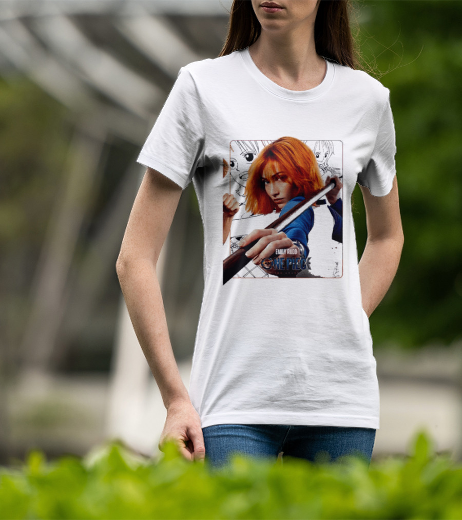 One Piece Live Action Emily Rudd As Nami Grand Line Adventure T-Shirt