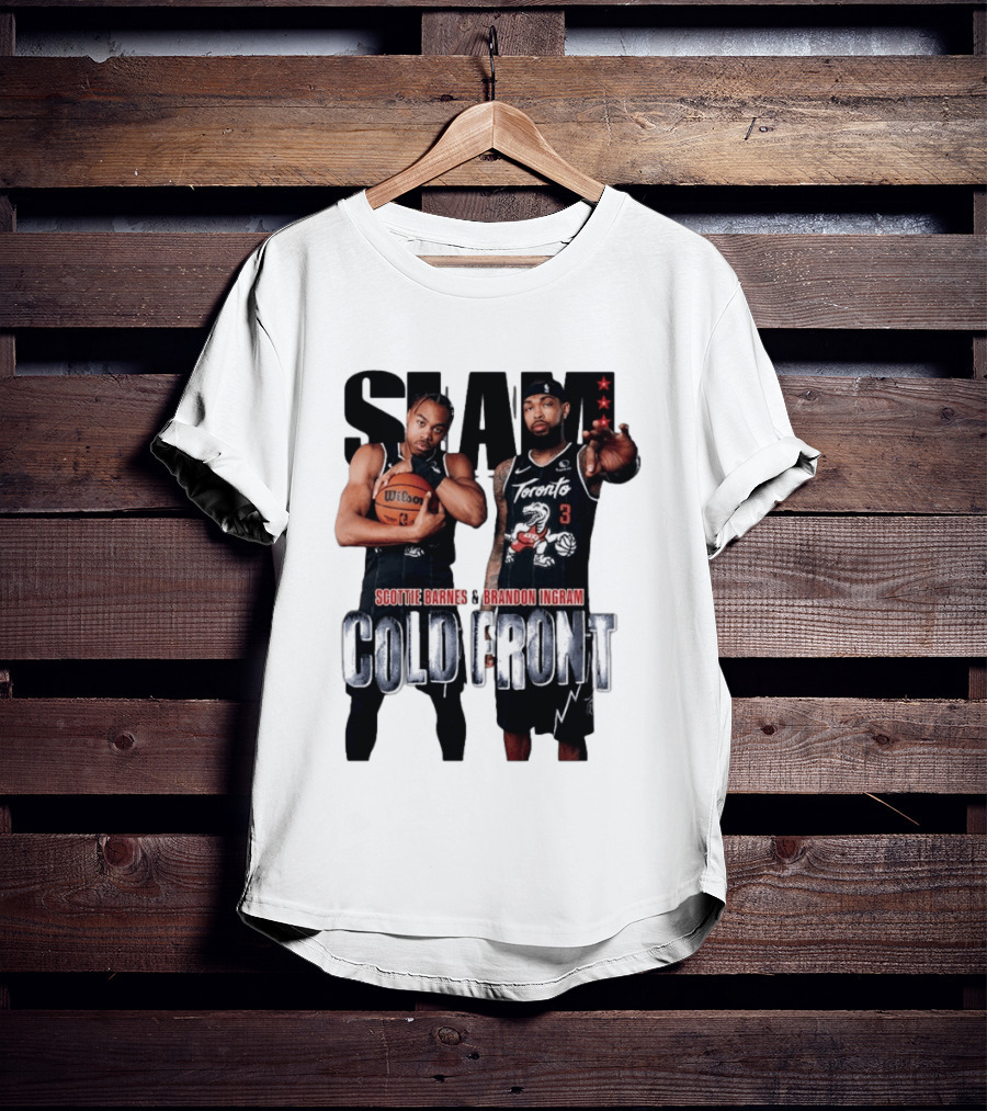 SLAM Scottie Barnes Brandon Ingram Cold Front Toronto T-Shirt