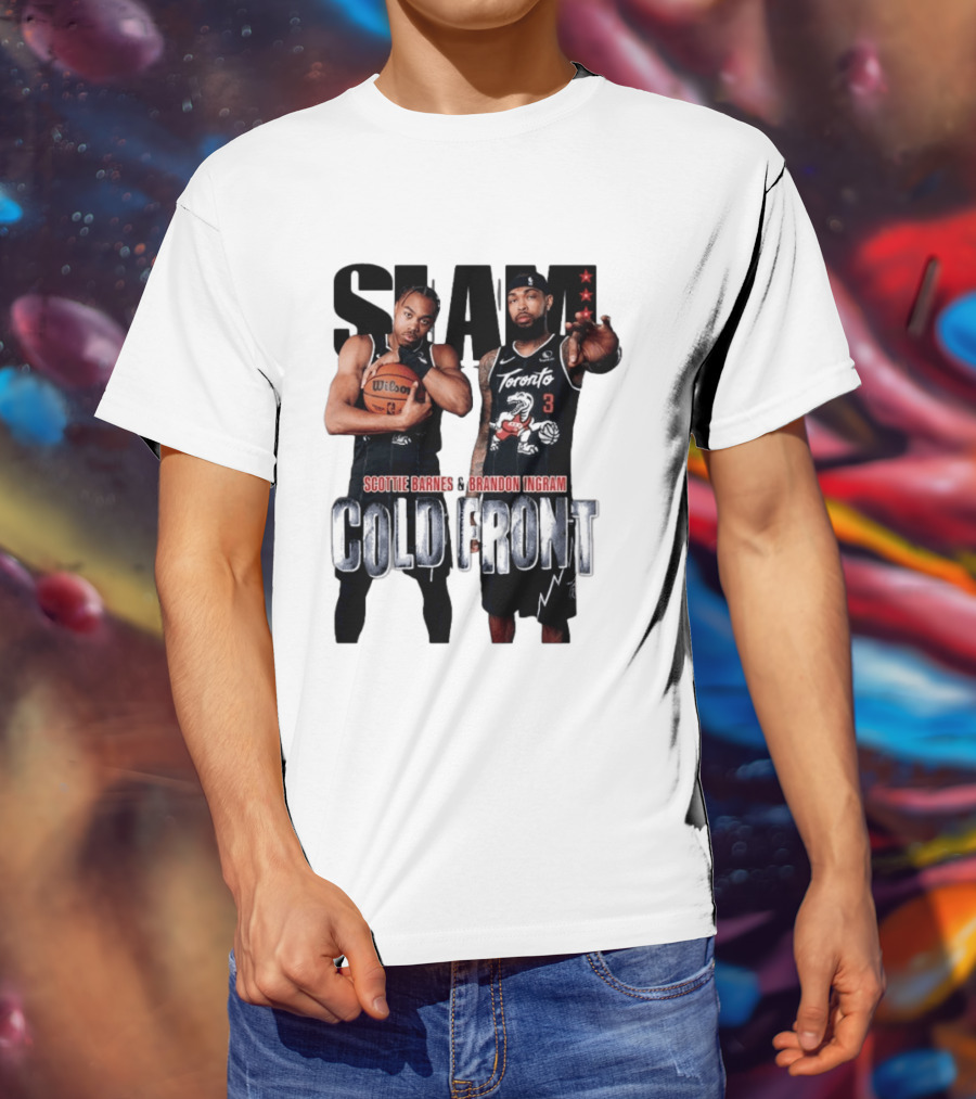 SLAM Scottie Barnes Brandon Ingram Cold Front Toronto T-Shirt