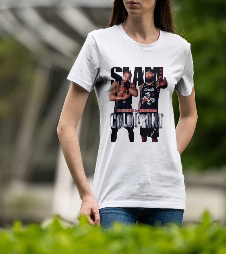 SLAM Scottie Barnes Brandon Ingram Cold Front Toronto T-Shirt