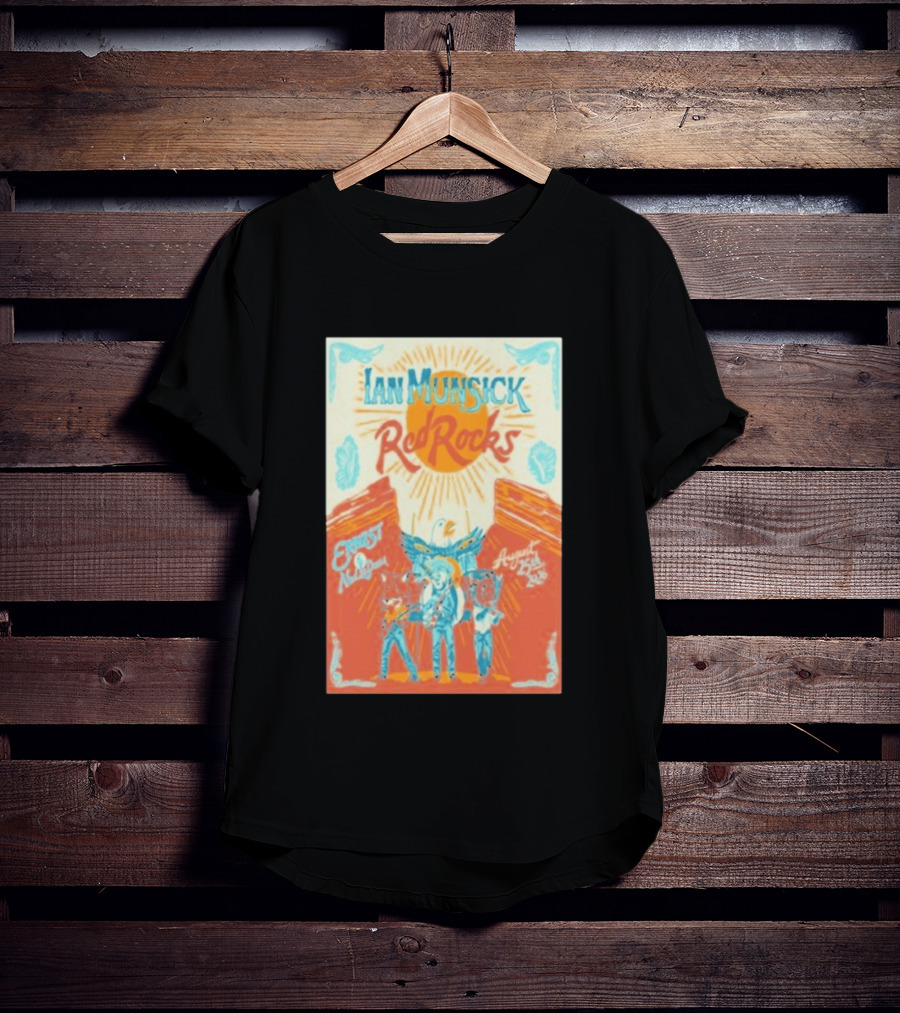 Ian Munsick Red Rocks Morrison Colorado August 25 2026 Concert Event T-Shirt